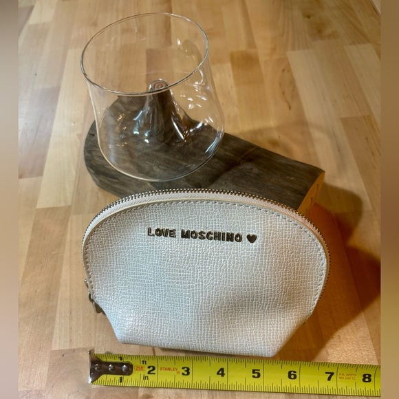 Love Moschino Ivory Textured Make Up Pouch - Picture 3 of 5